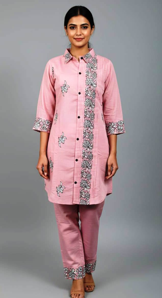 Fanchy Baby Pink Cord set