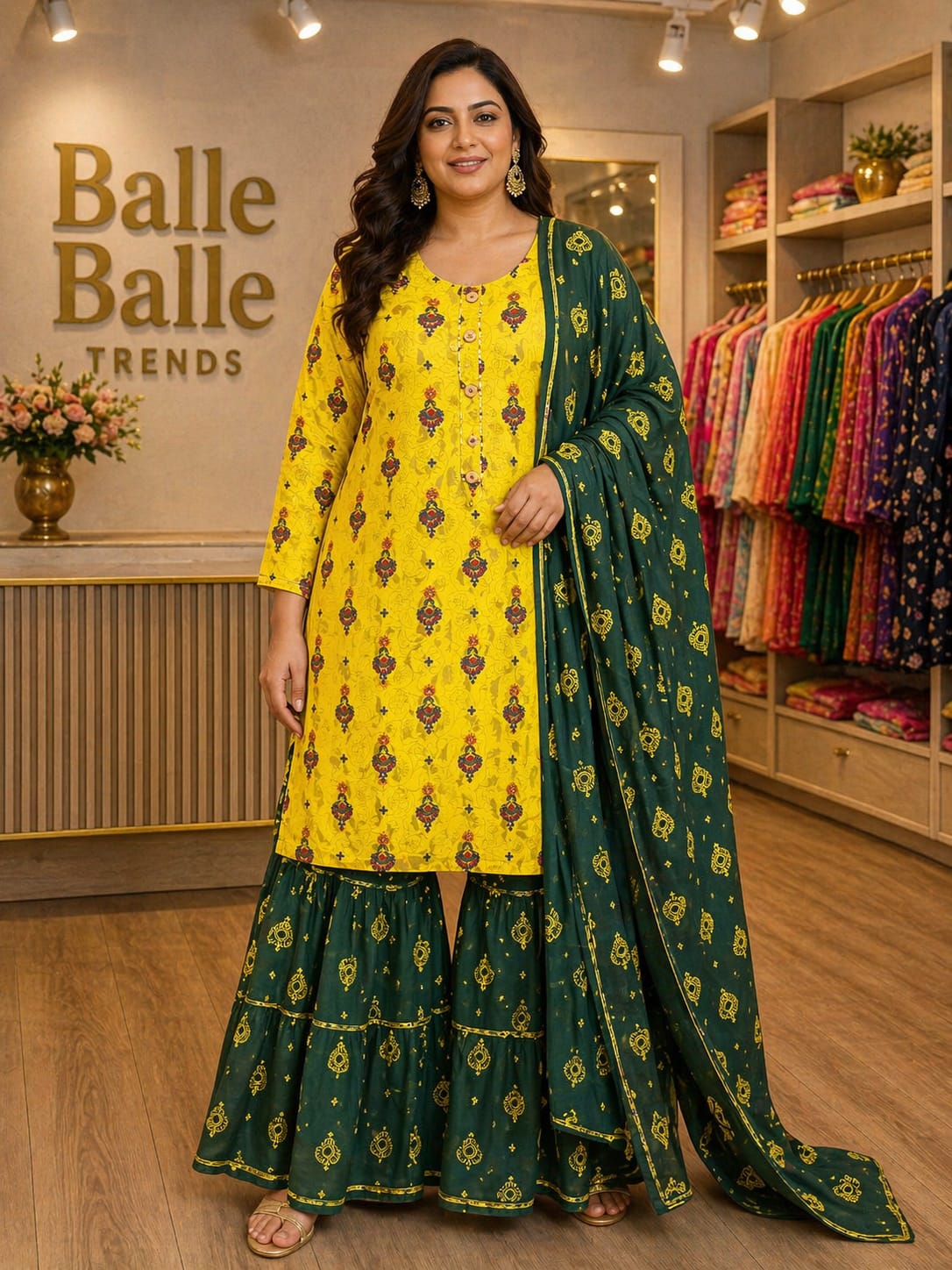 cotton Sharara Set